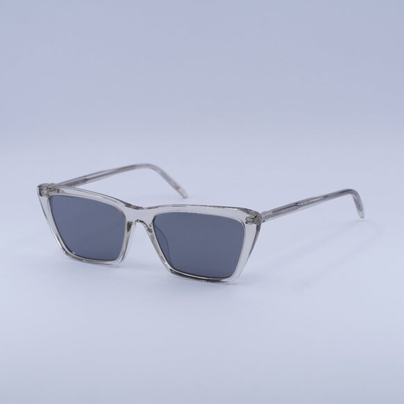 🕶️ New Saint Laurent SL737 MICA THIN 004 Sunglasses - Transparent Beige Frame - Picture 1 of 10